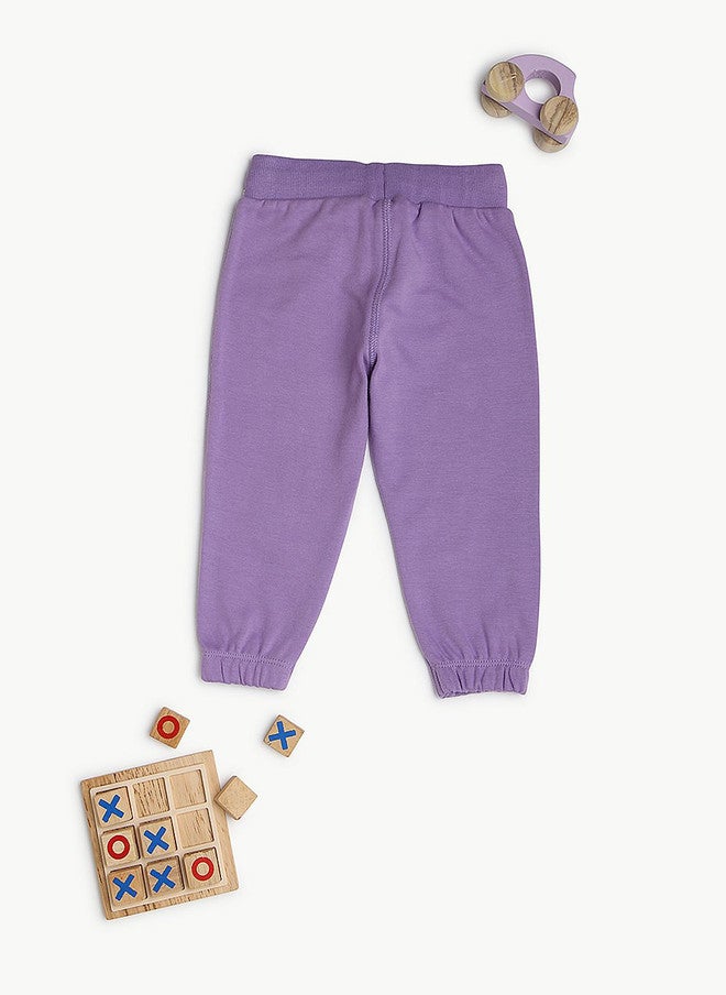 BONTOTS Infant Girls Cat Printed Organic Cotton Zipper Hoodie and Jogger Set - Image 5